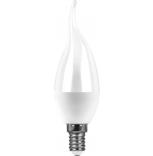 Изображение Лампа светодиодная LED 7вт Е14 белый матовая свеча на ветру 25761 