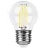 Изображение Лампа светодиодная LED 11вт Е27 теплый шар FILAMENT 38015 