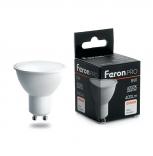 Изображение Лампа светодиодная LED 6вт 230в GU10 белый Feron.PRO OSRAM 38087 