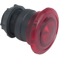 Изображение Корпус красной кнопки 22мм с подсветкой с поворотом SchE ZB5AW743 