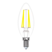 Изображение Лампа светодиодная LED-C35-5W/WW/E14/CL/MB GLM10TR форма "свеча" прозр. Multibright свет теплый бел. 3000К 100-50-10 упак. картон Uniel UL-00002367 