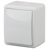 Изображение ЭРА 11-1401-01 Выключатель IP54, 10АХ-250В, ОУ, Эксперт, белый Б0020669 