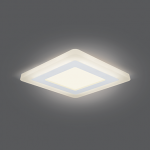 Изображение Светильник светодиодный Backlight BL122 квадрат. акрил 6+3Вт LED 3000К 145х145 Gauss BL122 