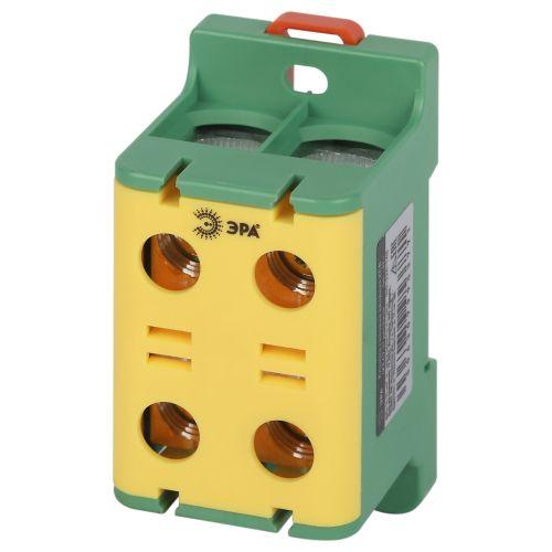 Клемма силовая вводная двойн. КСВ NO-224-142 (KE67.3) 16-95кв.мм PE желт./зел. Эра Б0065614 Изображение Клемма силовая вводная двойн. КСВ NO-224-142 (KE67.3) 16-95кв.мм PE желт./зел. Эра Б0065614