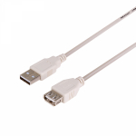 Изображение Шнур USB 2.0 (USB А-USB A) 1.8м бел. REXANT 18-1114 