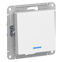 Изображение ATLASDESIGN 1-кл выкл с подсветкой, сх.1а, 10АХ, мех-м, бел  ATN000113 