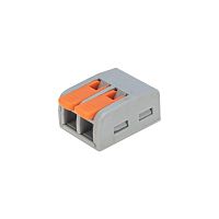 Изображение Клемма универсальная СМК 222-612/221-612 2-проводная сер. 0.5-4/6кв.мм (уп.50шт) Rexant 07-5270 