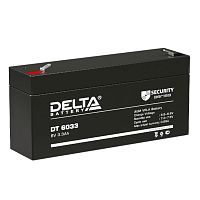 Изображение Аккумулятор ОПС 6В 3.3А.ч Delta DT 6033 (125мм) 