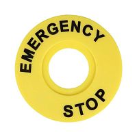 Изображение Бирка "Стоп" OptiSignal Compact D22 круглая 60мм (EMERGENCY STOP) С7-MH2260 ZBY9320 КЭАЗ 362221 