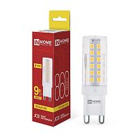Изображение Лампа светодиодная LED-JCD 9Вт 230В G9 3000К 860лм IN HOME 4690612059037 