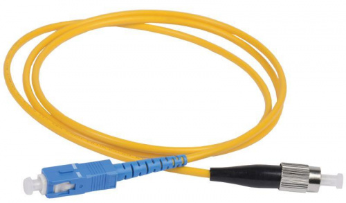 Изображение Патч-корд оптический коммутационный переходной для одномодового кабеля (SM); 9/125 (OS2); SC/UPC-ST/UPC (Simplex) (дл.100м) ITK FPC09-SCU-STU-C1L-70M 