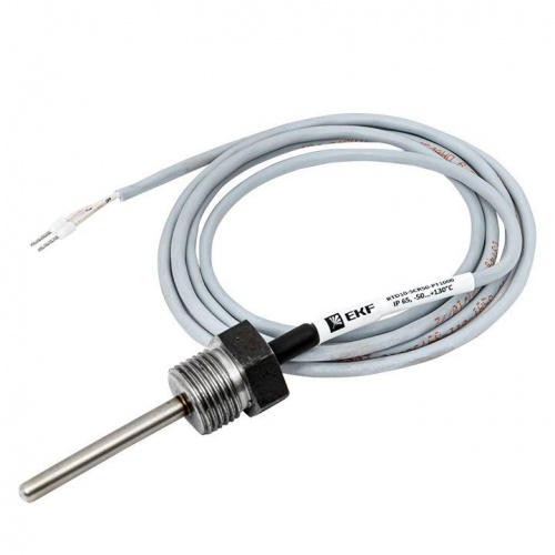 Изображение Датчик температуры жидкости погружной кабельный 50мм EKF RTD10-SCR50-PT1000 