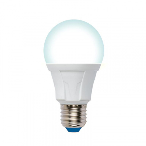 Изображение Лампа светодиодная LED-A60 12W/4000K/E27/FR/DIM PLP01WH Яркая диммир. мат. картон Uniel UL-00004289 