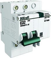 Изображение DEKraft ДИФ-101 Дифференциальный автоматический выключатель 1P+N 25А 30мА тип AC (С)  15159DEK 