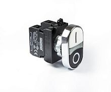 Изображение Кнопка сдвоенная (1НО+1НЗ) (CM) черн./бел. EMAS CM102K20HB 