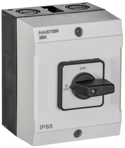 Изображение Переключатель кулачковый 25А (сх. 10) в боксе стандартная рукоятка IEK MI-CS20-025-010 