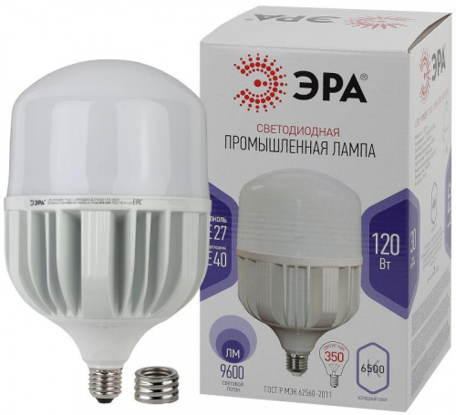Изображение Лампа светодиодная LED POWER T160-120W-6500-E27/E40 T160 120Вт колокол E27/E40 холод. бел. ЭРА Б0049104 