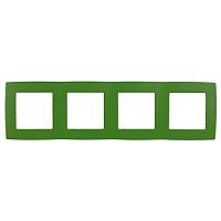 Изображение ЭРА 12-5004-27 Рамка на 4 поста, 12, зелёный Б0019430 
