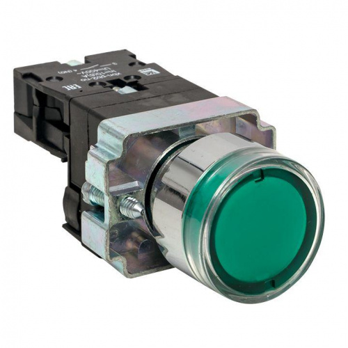 Изображение Кнопка BA31 с подсветкой 24В зеленая NO EKF PROxima xb2-bw31-24 