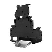 Изображение Клемма двухуровневая верхний уровень для предохранителя нижний-проходной винтовой зажим 4 точки подключения 4кв.мм DKC TTURB-4-HESI 