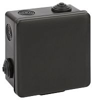 Изображение Коробка распаячная ОП 100х100х50мм с гермовводами 8 входов IP54 черн. KOR-100-100-50-8g-B Эра Б0061777 