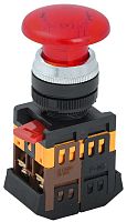 Изображение Кнопка "Грибок" AELA-22 d22мм 1з+1р 240В неон красн. IEK BBG20-AELA-K04 
