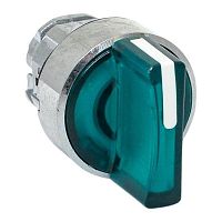 Изображение Механизм переключателя исполнительный XB4 IP65 на 3 положения возвратный без фиксации с подсветкой с короткой ручкой зел. EKF XB4BD3L-G-65 
