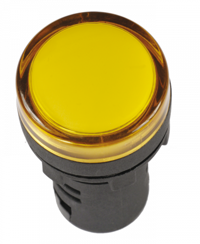 Изображение Лампа AD16DS(LED)матрица d16мм желтый 24В AC/DC  упак.:10  BLS10-ADDS-024-K05-16 