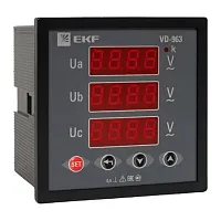Изображение VD-963 Вольтметр цифровой на панель (96х96) трехфазный EKF PROxima vd-963 
