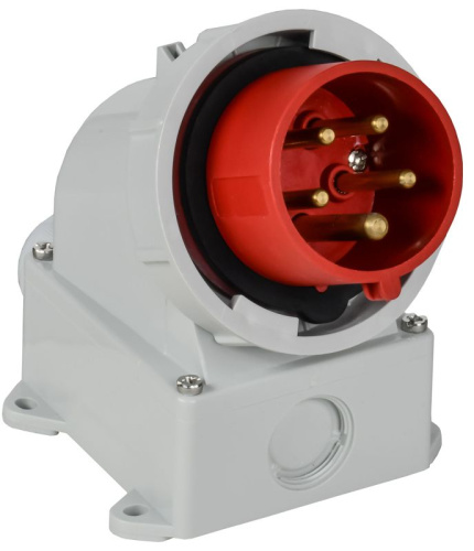 Вилка стационарная ССИ-5152 16А 6ч 380В 3P+PE+N IP67 IEK PSR52-016-5-0-67 Изображение Вилка стационарная ССИ-5152 16А 6ч 380В 3P+PE+N IP67 IEK PSR52-016-5-0-67