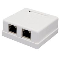 Изображение Розетка компьютерная 2-м RJ45 8P8C кат.6 FTP SUPRLAN 10-0353 