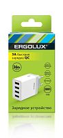Изображение Адаптер сетевой ELX-РA02QC-C01 36Вт 4USB 100-220В 5-9В/3А 1QC+3/3А коробка бел. Ergolux 15292 