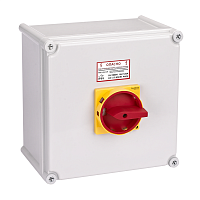 Изображение Выключатель-разъединитель главный аварийный 3п 175А IP65 закрытого исп. с замком SE MSD175311R 