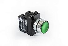 Изображение Кнопка нажимная круглая зел. (1НО+1НЗ) EMAS CM102DY 