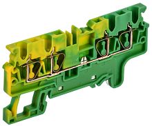 Изображение Клемма пружинная заземляющая CX2.5-4 PE 2.5кв.мм четырехконтактная ARMAFIX IEK AF-CT41-00-4-K52-002 