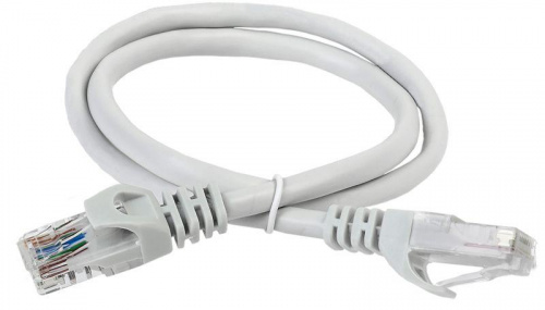 Изображение Патч-корд кат.6А UTP LSZH 3м сер. ITK PC01-C6AUL-3M 