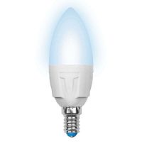 Изображение Лампа светодиодная LED-C37-7W/NW/E14/FR PLP01WH Palazzo 7Вт свеча матовая 4500К бел. E14 (упак. картон) Uniel UL-00000767 