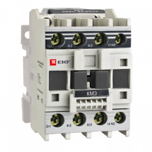 Изображение Контактор КМЭ малогабаритный 12А 220В 1NC EKF PROxima ctr-s-12-220-nc 