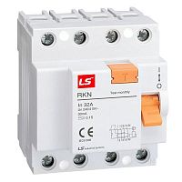 Изображение Выключатель дифференциального тока (УЗО) 4п 40А 300мА тип A RKN LS Electric 062400458B 