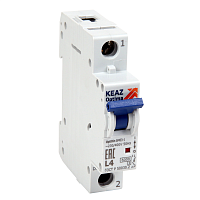 Изображение Выключатель автоматический модульный 1п K 1А 6кА OptiDin BM63-1K1-УХЛ3 КЭАЗ 260536 