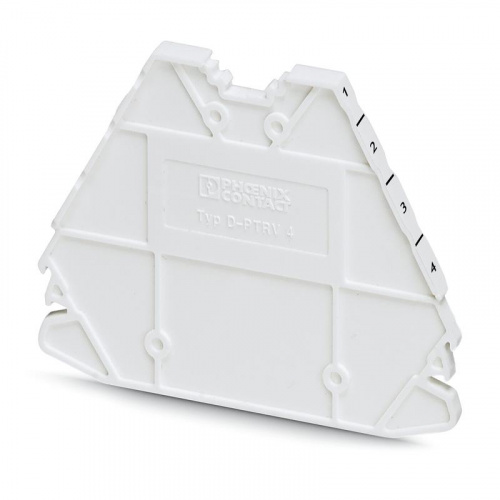 Изображение Крышка концевая D-PTRV 4 WH 1-4 Phoenix Contact 3270152 