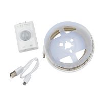 Изображение Комплект светодиодной ленты ULS-R21-2.4Вт/4000K/1.0M/RECH SENSOR Smart Light на самоклеящейся основе 1м аккум. Li-Ion 1100 мАч Uniel UL-00004450 