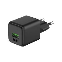 Изображение Устройство зарядное сетевое с двумя портами USB-A и USB-C 25Вт GaN Rexant 18-2203 