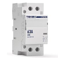 Изображение Контактор модульный 36мм 63А 230В АС 2НО PRIZMA TOKOV ELECTRIC TKE-PZ-MC-2-63-230-20 