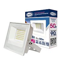 Изображение Прожектор светодиодный IFLSLED-DOB-50-865-W-IP65 50Вт 6500К IP65 4250лм бел. IONICH 1488 