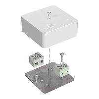 Изображение Коробка огнестойкая для кабель-канала 40-0450-FR2.5-4 Е15-Е60 75х75х30 латунь Промрукав 40-0450-FR2.5-4-Е60 