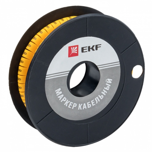 Изображение Маркер кабельный 6,0 мм2 "8" (350 шт.) (ЕС-3) EKF PROxima plc-KM-6-8 