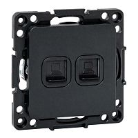 Изображение Стокгольм Механизм Розетки RJ-45 2-местной черный EKF EZK02-035-10 