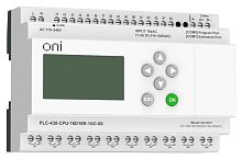 Изображение Модуль ЦПУ ПЛК 430 16 DI 10 RO 220В AC с Ethernet портом с экраном ONI PLC-430-CPU-16D10R-1AC-00 