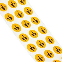 Изображение Знак "Заземление" в рулоне круг D10мм полиэстер желт. DKC SL-D10-PE-UV 